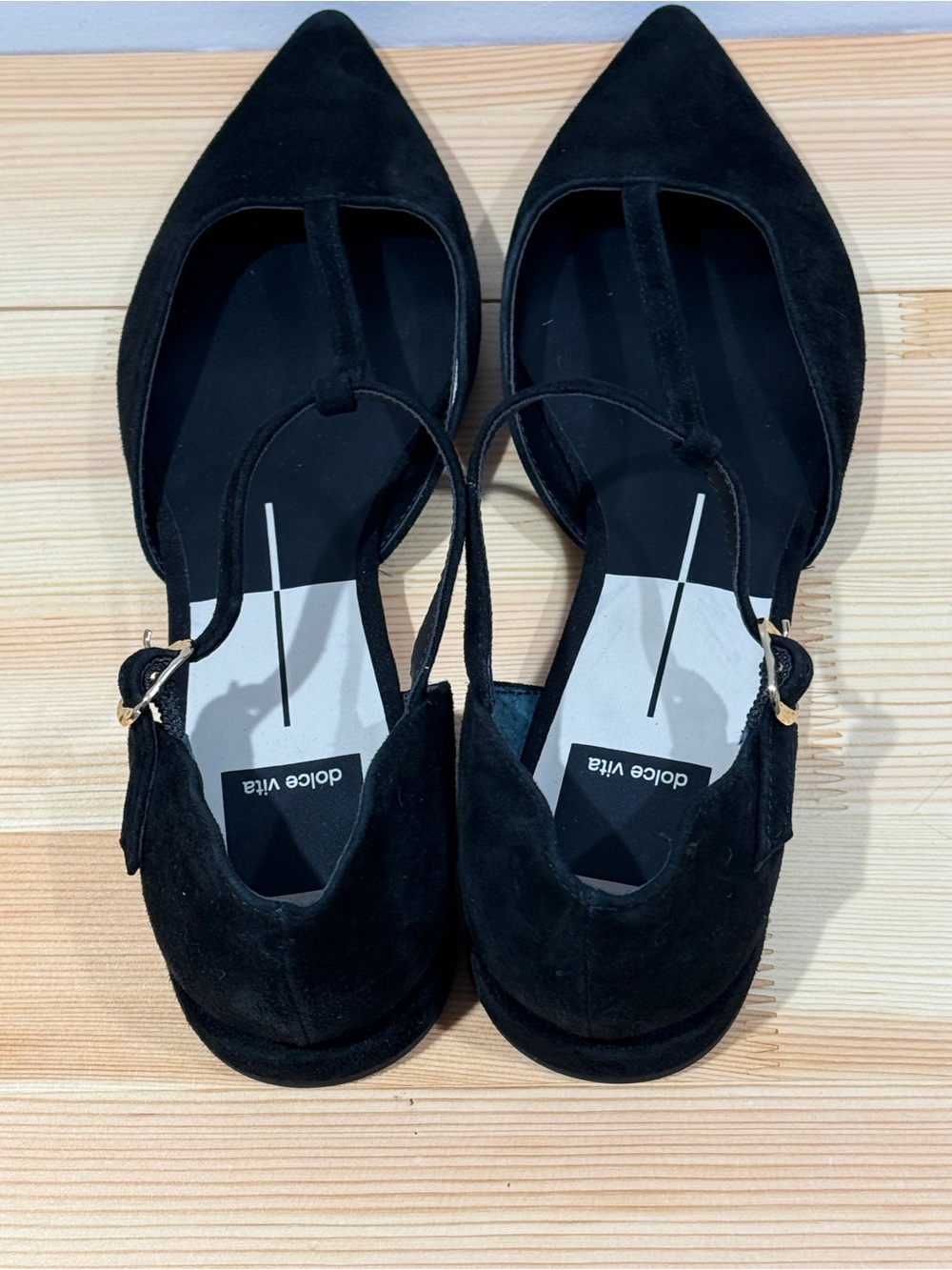 Dolce Vita Peaty T-Strap Pointed Toe Flats - Size 7 - NWOB - Picture 13 of 16